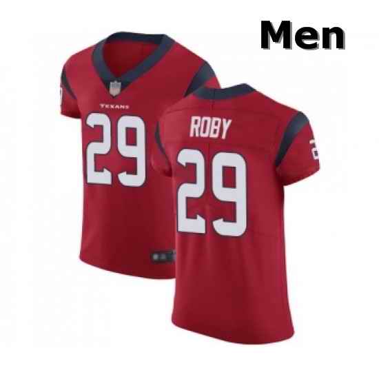 Men Houston Texans 29 Bradley Roby Red Alternate Vapor Untouchable Elite Player Football Jersey